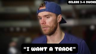 Connor McDavid REQUESTS TRADE after Game 4 loss - Post Game Interview - Oilers vs Ducks