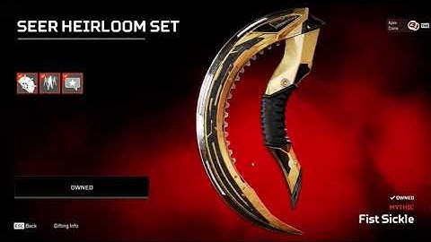 SEER HEIRLOOM | showcase with Animations | Apex Legends