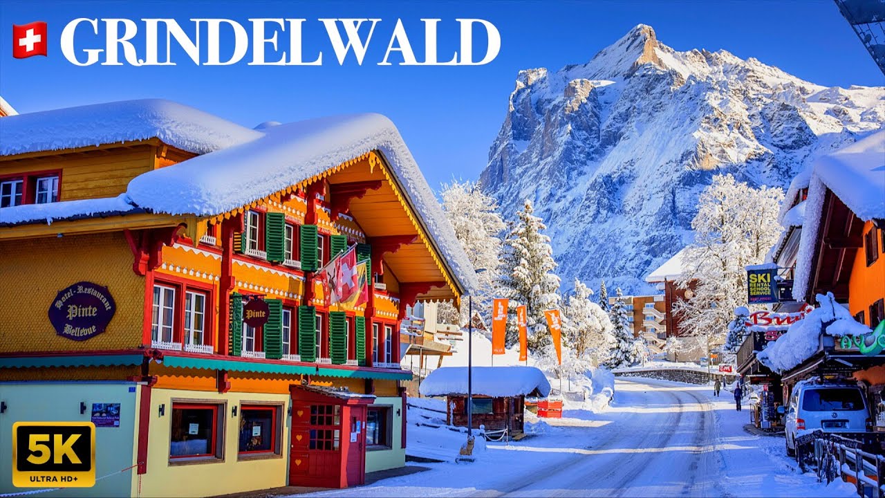 WINTER IN GRINDELWALD ❄️🇨🇭switzerlands world famous mountain village - 5k walking tour