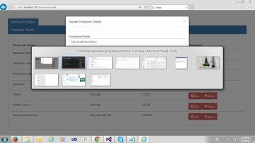 MVC Training Part 22 CRUD Operation Through AJAX using JQuery And JSON Part 4  in Asp Net MVC