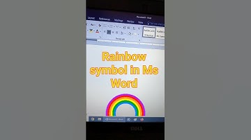 Rainbow Symbol in Ms Word #shortvideo #youtubeshorts #shortsfeed #msword #education #youtube