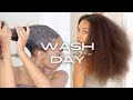 Natural Hair Care Wash Day Routine! Split End Tool &amp; Protective Style Removal