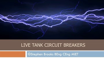 Live tank circuit breakers