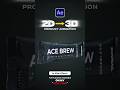 After Effects Tutorial - Convert Image to 3D #aftereffects #animation #motiongraphics #shorts