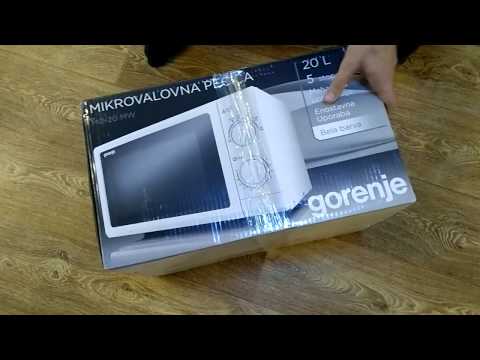 Распаковка микроволновой печи GORENJE MO-20 MW