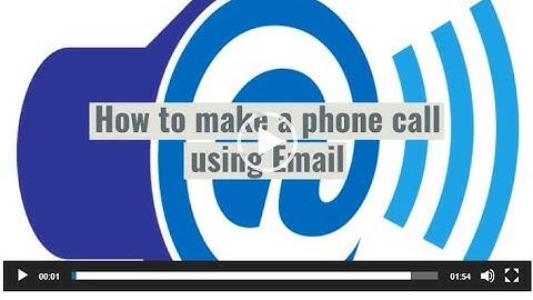 How to call a phone using email