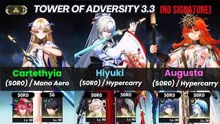 (NO SIGNATURE) Tower Of Adversity 3.3 Cartethyia | Hiyuki | Augusta - Vs All Boss | Wuthering Waves