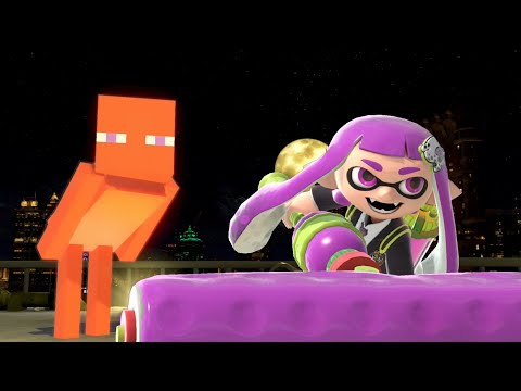 【スマブラSP】スティーブのブロックでイカちゃんがフリーズするバグ SUPER SMASH BROS ULTIMATE STEVE FREEZE GLITCH