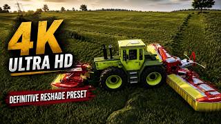 MB-Trac Making Silage with a PÖTTINGER Mower | Farming Simulator 25 Definitive Reshade Gameplay