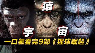 一口氣看完9部《猩球崛起》猩球宇宙經典科幻無縫連接《猩球崛起4》 #猩球崛起 #猩球崛起4