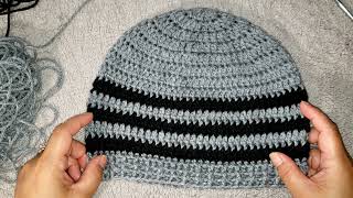 Crochet Men's Beanie |Easy crochet tutorial for beginners