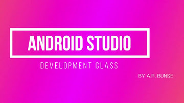 Android Studio App Development course Tutoril#1 | Create Application| Beginner tutorial| A.R. Bunse