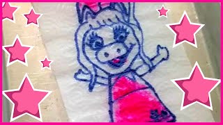 Magic Paper Towel Art Coloring Muppet Babies Miss Piggy & More