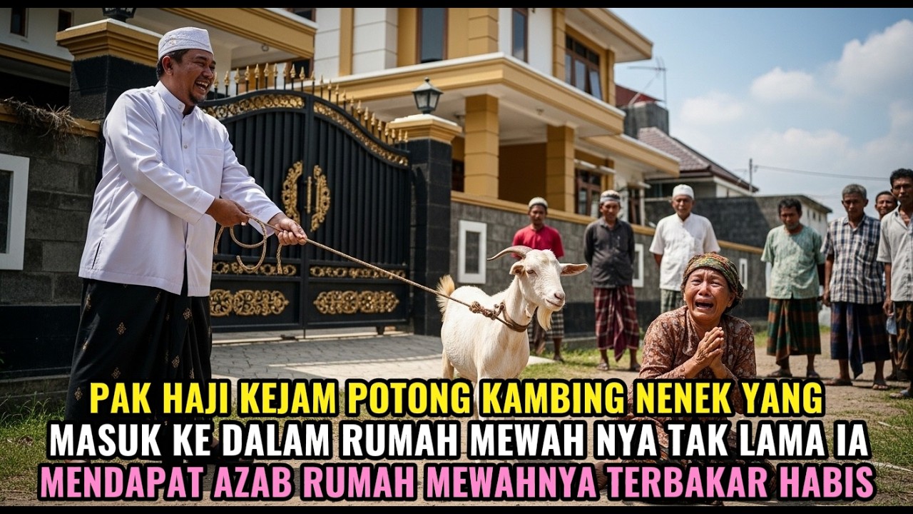 PAK HAJI POTONG KAMBING NENEK MISKIN YANG MASUK KE RUMAHNYA TAK LAMA AZAB DATANG RUMAH NYA TERBAKAR