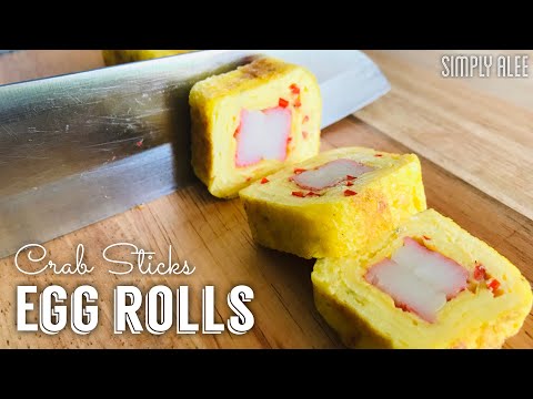 Video: Rolls Of Crab Sticks With Egg And Caviar