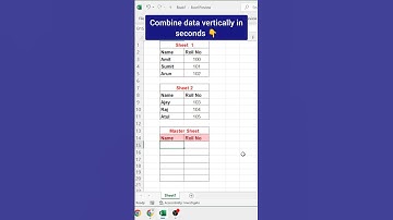 💥 Excel VSTACK Function Explained in 30 Seconds | Combine Multiple Columns Vertically #excel #shorts