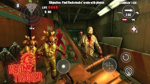 Dead Trigger (Chainsaw T-800) Gameplay Video