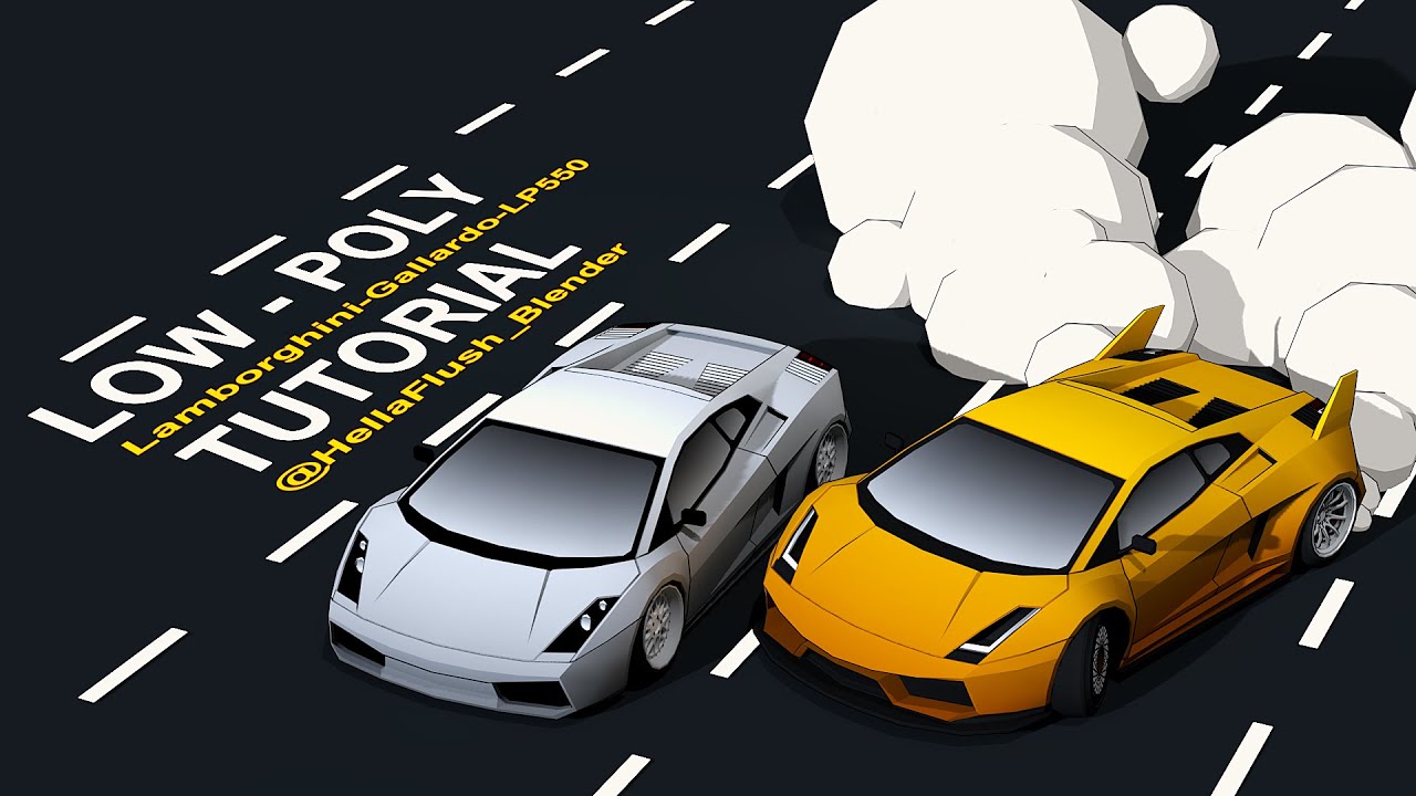 HOW TO Model 3D CAR in Blender - FULL TUTORIAL Timelapse #lowpoly # ...
