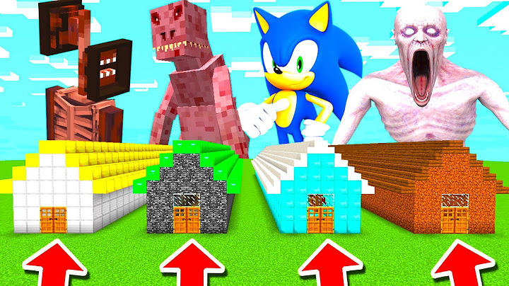 Minecraft PE : DO NOT CHOOSE THE WRONG LONG HOUSE! (Siren Head, Sonic, SCP-3199, SCP-096 & MORE)