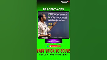 🔥 Easy Trick to Solve Percentage Problems in Seconds | Excise Inspector KK Sir | Focus40 Academy