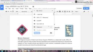 Screencast - How to copy and/or download Google Doc RSDSS Meeting Notes (July 2016)