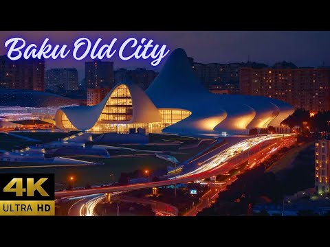 Bakı içəri şəhər  4k  | iceri seher gezinti |  Azerbaijan old city Baku 4k |