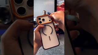 2025 new metal frame snap buckle full cover magnetic case #iphone17promax