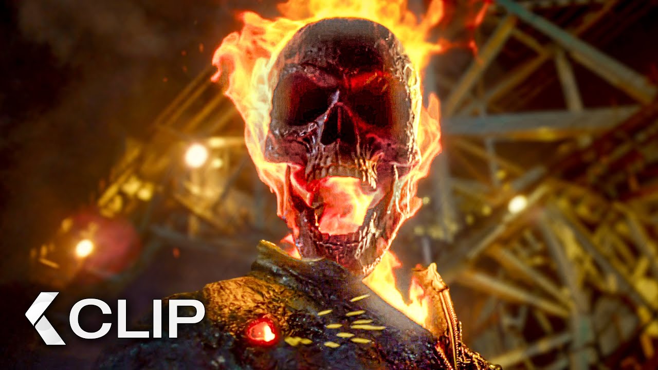 The Construction Machine Attack is HELLFIRE - GHOST RIDER: Spirit of Vengeance Clip (2012)