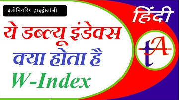 W-Index, Rainfall excess, Effective rainfall in hydrology TA0112