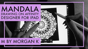 MANDALA N131 Drawing using Symbols on Affinity Designer for iPad
