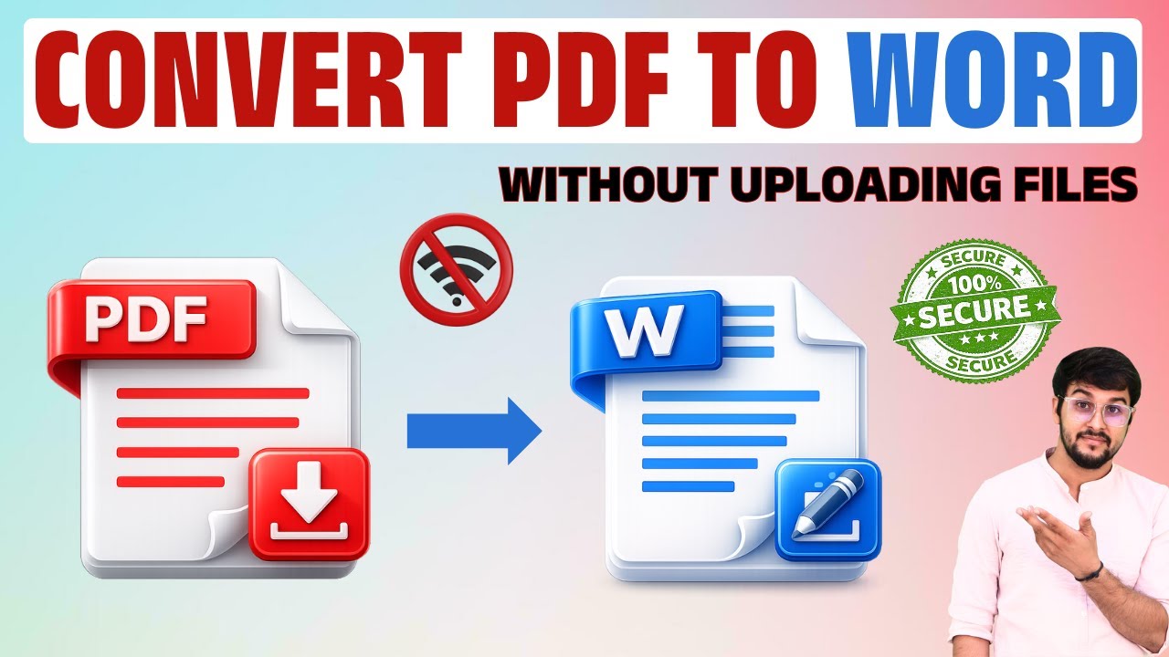 Convert PDF to Word Offline on Windows PC – No Internet, No PDF Upload ...