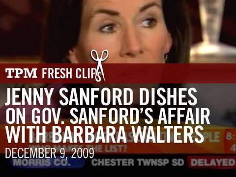 Jenny Sanford Dishes on Gov. Sanford's Affair with...