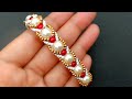 Bracelet Making How To//Beaded Bridal Bracelet// Useful & Easy