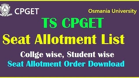 Post Graduation Entrance Results l CPGET - 2021 Entrance Results
