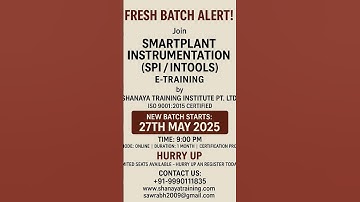Smart Plant Instrumentation SPI INtools Training Online for Instrumentation Design Engineering