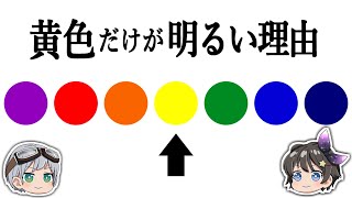 【ゆっくり解説】なぜ黄色は明るいのか？