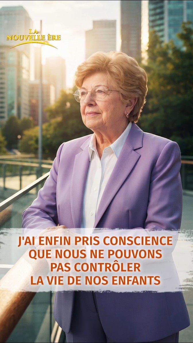 J'ai enfin pris conscience que nous ne pouvons pas contrôler la vie de nos enfants