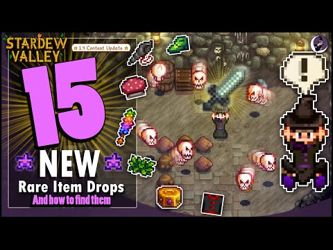 15 NEW Rare Item Drops in Stardew Valley 1.4 Update AND How to Find Them