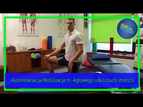 Rozciąganie mięśnie czworogłowego uda (couch stretch) #122 FizjoTerapia HD