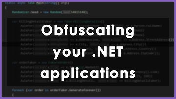 How to obfuscate your .NET app and why it