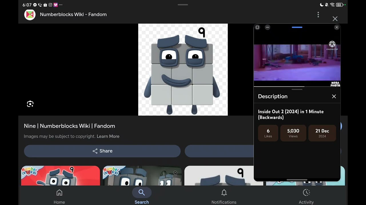 Numberblocks The Movie 2 (2015) in 1 minute (backwards) 