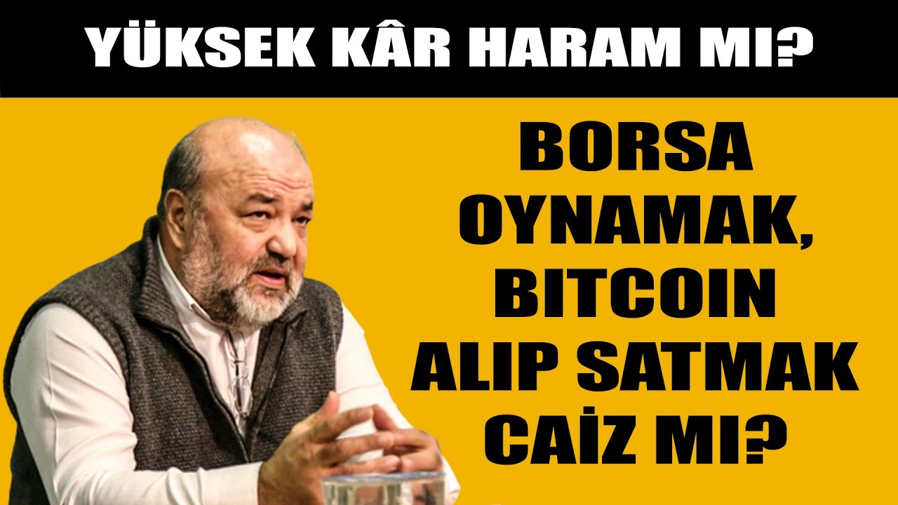 Borsa oynamak, bitcoin alıp satmak caiz mi? İhsan Eliaçık yorumladı