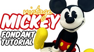 MICKEY MOUSE | Fondant tutorial | Cake topper