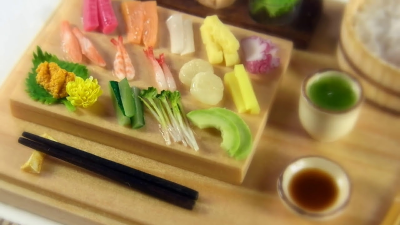 Miniature Hand Rolled Sushi ちょび子 ミニチュア手巻き寿司 Youtube
