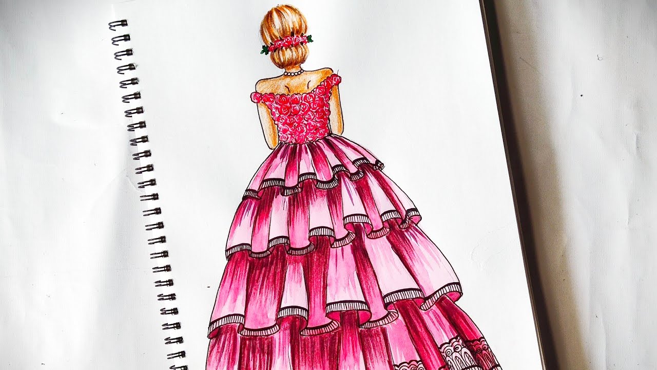 pink dress sketch , .., #drawing #sketch #sketch #sketching #dress #draw #illustration #explore #fyp #dressup #pink #foryou #art #arts #artist # # # # #