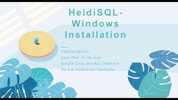 Setting Up Relational Database on Windows under 5 Minutes | Configuring/Installing Portable HeidiSQL