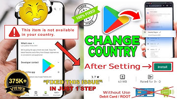 How To Change Country in Google Play Store 2025 | HOW TO FIX item isn