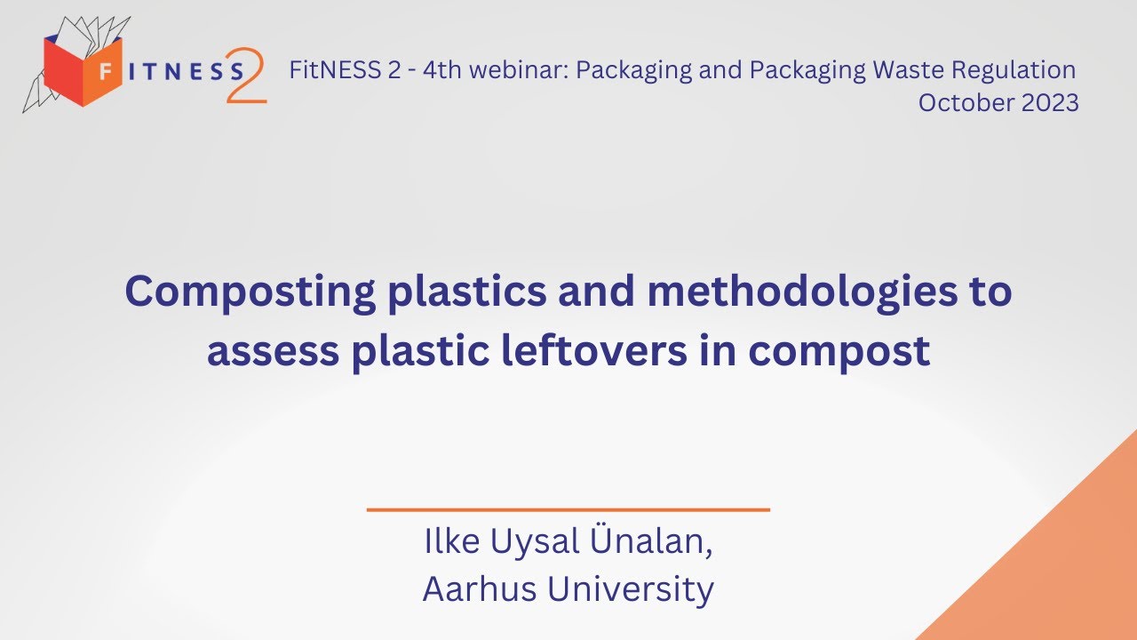 Composting plastics and methodologies to assess plastic leftovers in
