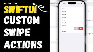 Custom Swipe Actions in SwiftUI Xcode 14 (2022)