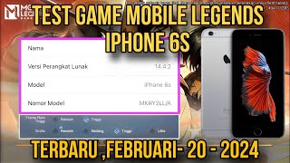 TERBARU!!! TES GAME MOBILE LEGENDS 2024 PAKE HP iPhone 6s😮 || MARKIBUK MARI KITA BUKTIKAN!!!